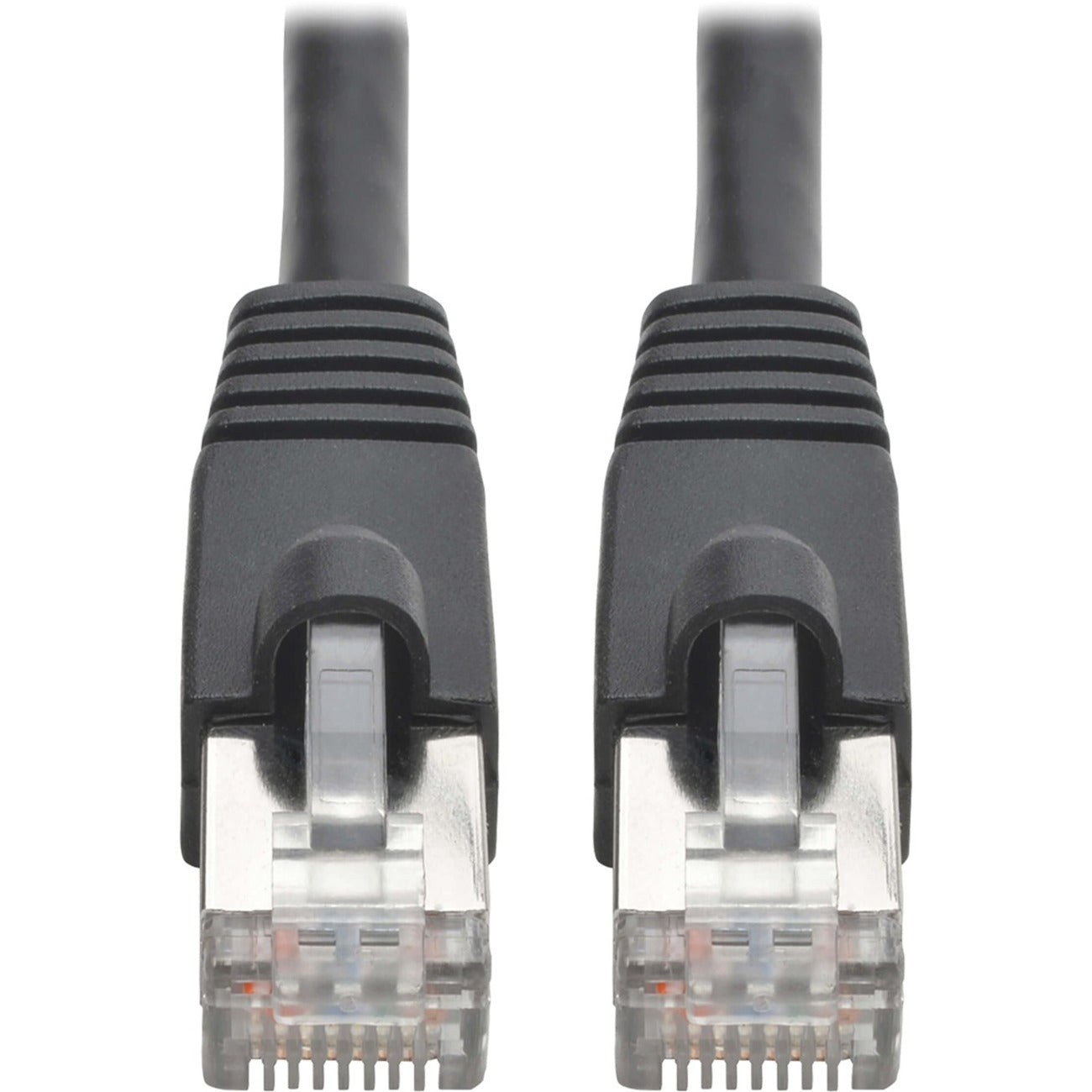 Eaton Tripp Lite Series Cat6a 10G Snagless Shielded STP Ethernet Cable (RJ45 M/M), PoE, Black, 30 ft. (9.14 m) - N262-030-BK