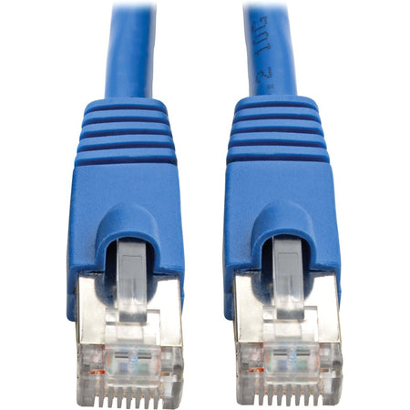 Tripp Lite by Eaton Cat6a 10G Snagless Shielded STP Ethernet Cable (RJ45 M/M) PoE Blue 30 ft. (9.14 m) - N262-030-BL