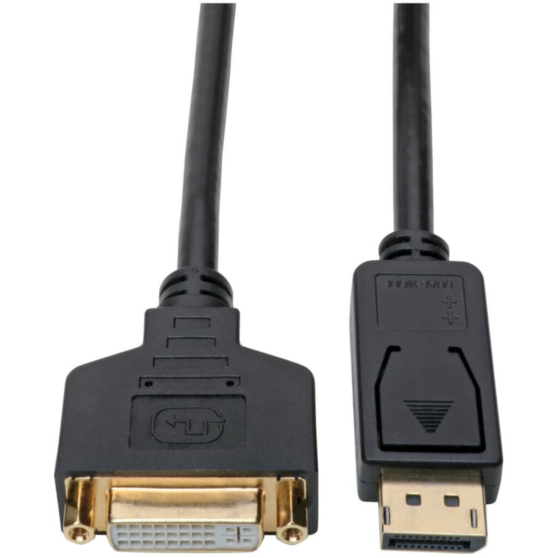 Eaton Tripp Lite Series DisplayPort to DVI Adapter Video Converter, Black (M/F), 1 ft. (0.31 m) - P134-001-GC