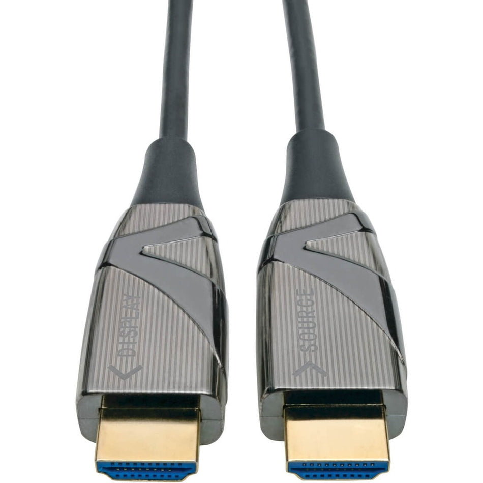 Eaton Tripp Lite Series 4K HDMI Fiber Active Optical Cable (AOC) - 4K 60 Hz, HDR, 4:4:4 (M/M), 15 m (49 ft.) - P568-15M-FBR