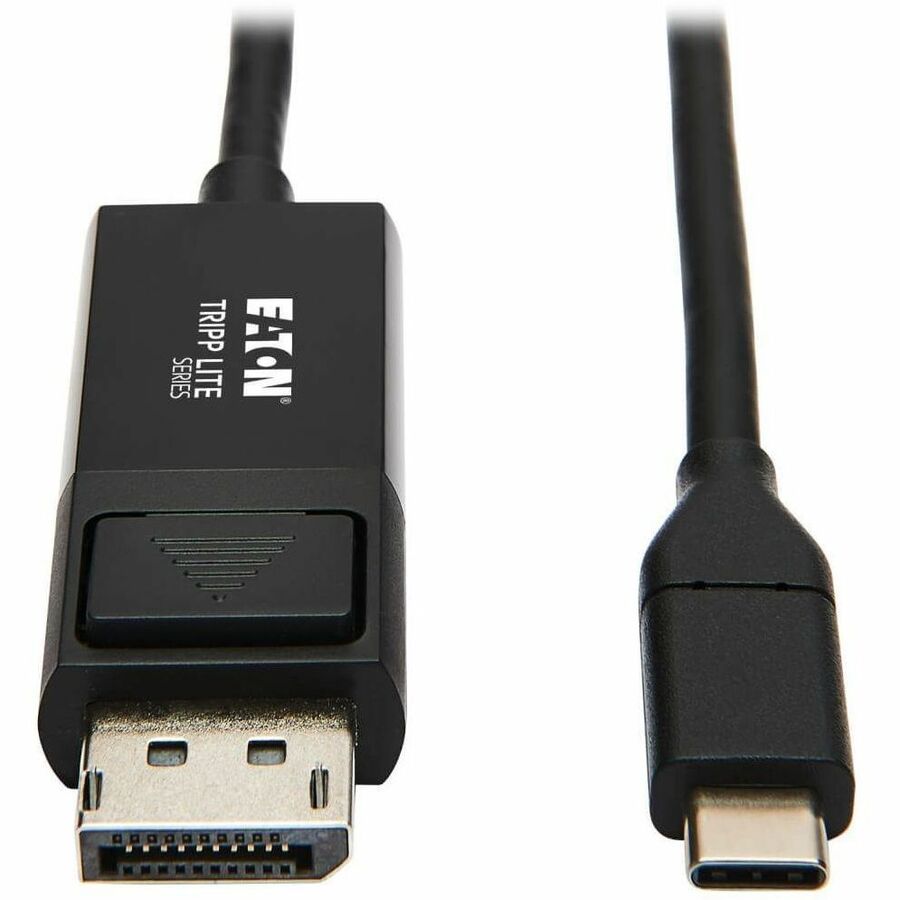 Eaton Tripp Lite Series USB-C to DisplayPort Adapter Cable (M/M), 4K 60 Hz, HDR, Locking DP Connector, 6 ft. (1.8 m) - U444-006-DP-BE