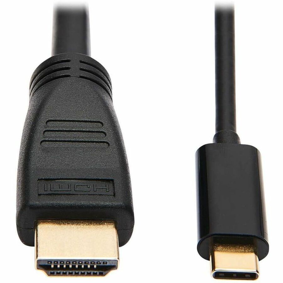 Eaton Tripp Lite Series USB-C to HDMI Active Adapter Cable (M/M), 4K 60 Hz, 4:4:4, HDCP 2.2, Mid-Cable Adapter, Black, 10 ft. (3.1 m) - U444-010-H4K6BM