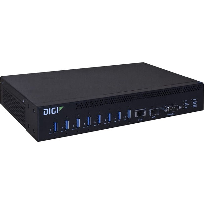 Digi AnywhereUSB 8 Plus USB/Ethernet Combo Hub - AW08-G300