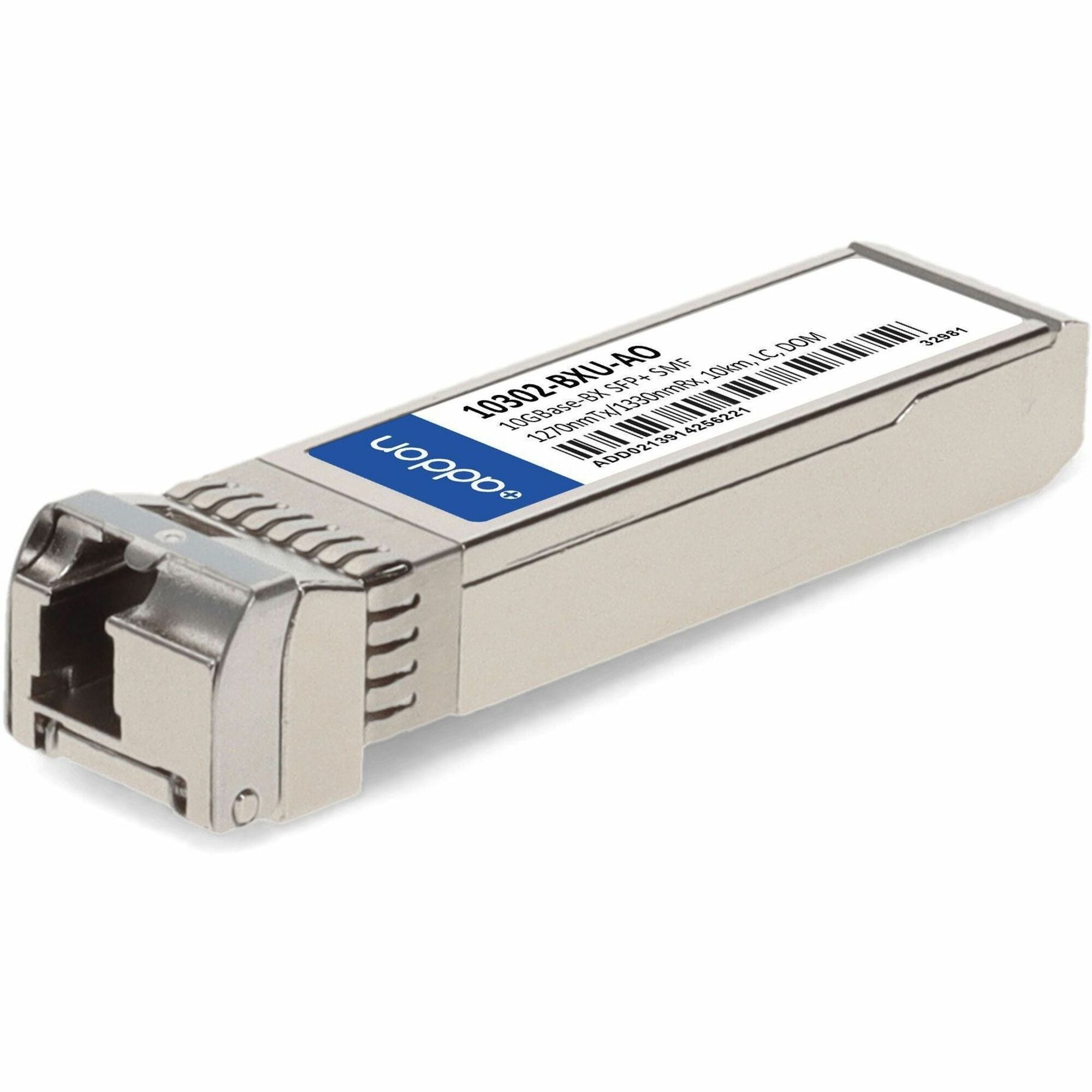 AddOn Extreme Networks&reg; 10302-BXU Compatible TAA 10GBase-BX SFP+ Transceiver (SMF, 1270nmTx/1330nmRx, 10km, LC, DOM) - 10302-BXU-AO