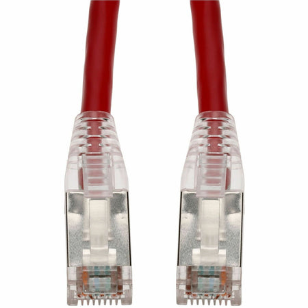AddOn 7ft Red CAT 6 Shielded PVC Ethernet Cable Snagless Easy Clear Boot RJ-45 M/M - ADD-7FCAT6S-RD