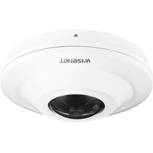 Wisenet HCF-8010V 5 Megapixel Outdoor HD Surveillance Camera - Color - Fisheye - White, Metal - HCF-8010V