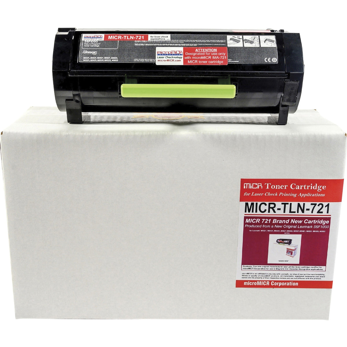 microMICR MICR Laser Toner Cartridge 56F1000 - Black - 1 Each - MICR-TLN-721