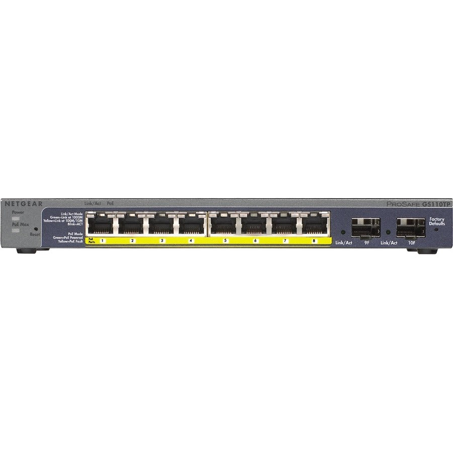 Netgear ProSafe GS110TP Ethernet Switch - GS110TP-300NAS