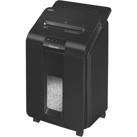 Fellowes&reg; AutoMax™ 100M Micro-Cut Commercial Office Auto Feed 2-in-paper shredder with 100-Sheet Capacity - 4629001