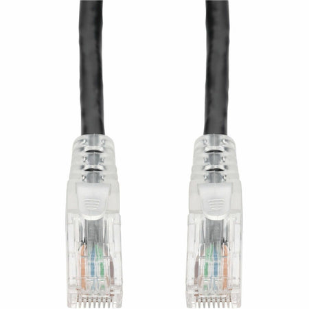 AddOn 7ft Black CAT 6A PVC Ethernet Cable Snagless Easy Clear Boot TAA RJ-45 M/M - ADD-7FCAT6A-BK-TAA