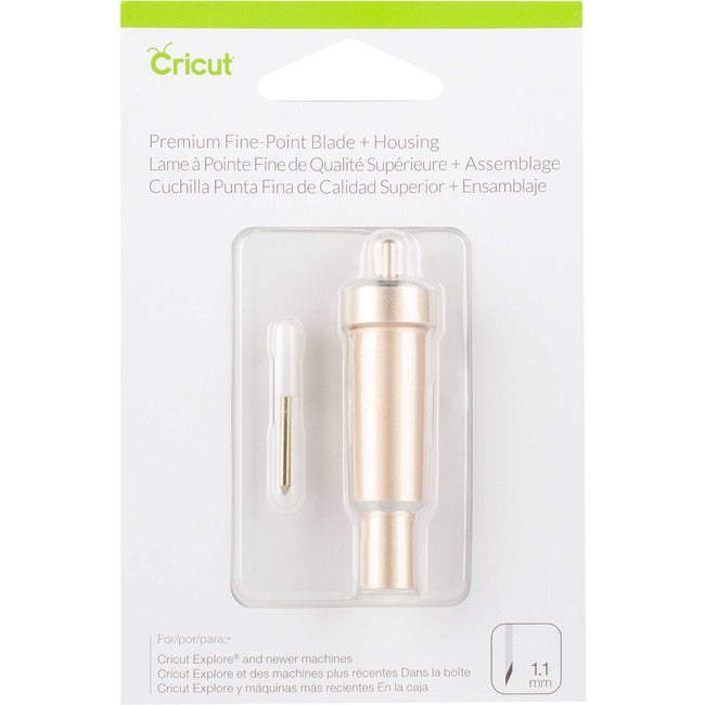 cricut Premium Fine-Point Blade + Housing, Gold - 2004225