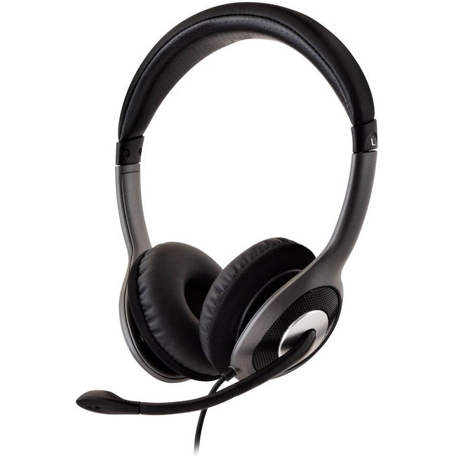 V7 Deluxe USB Stereo Headphones with Microphone - HU521-2NP