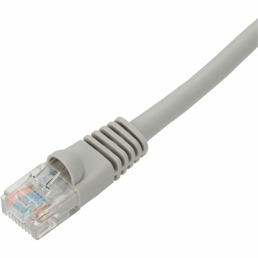 AddOn 5ft Gray CAT 5E PVC Ethernet Cable Snagless Bubble Boot RJ-45 M/M - ADD-5FCAT5E-GY