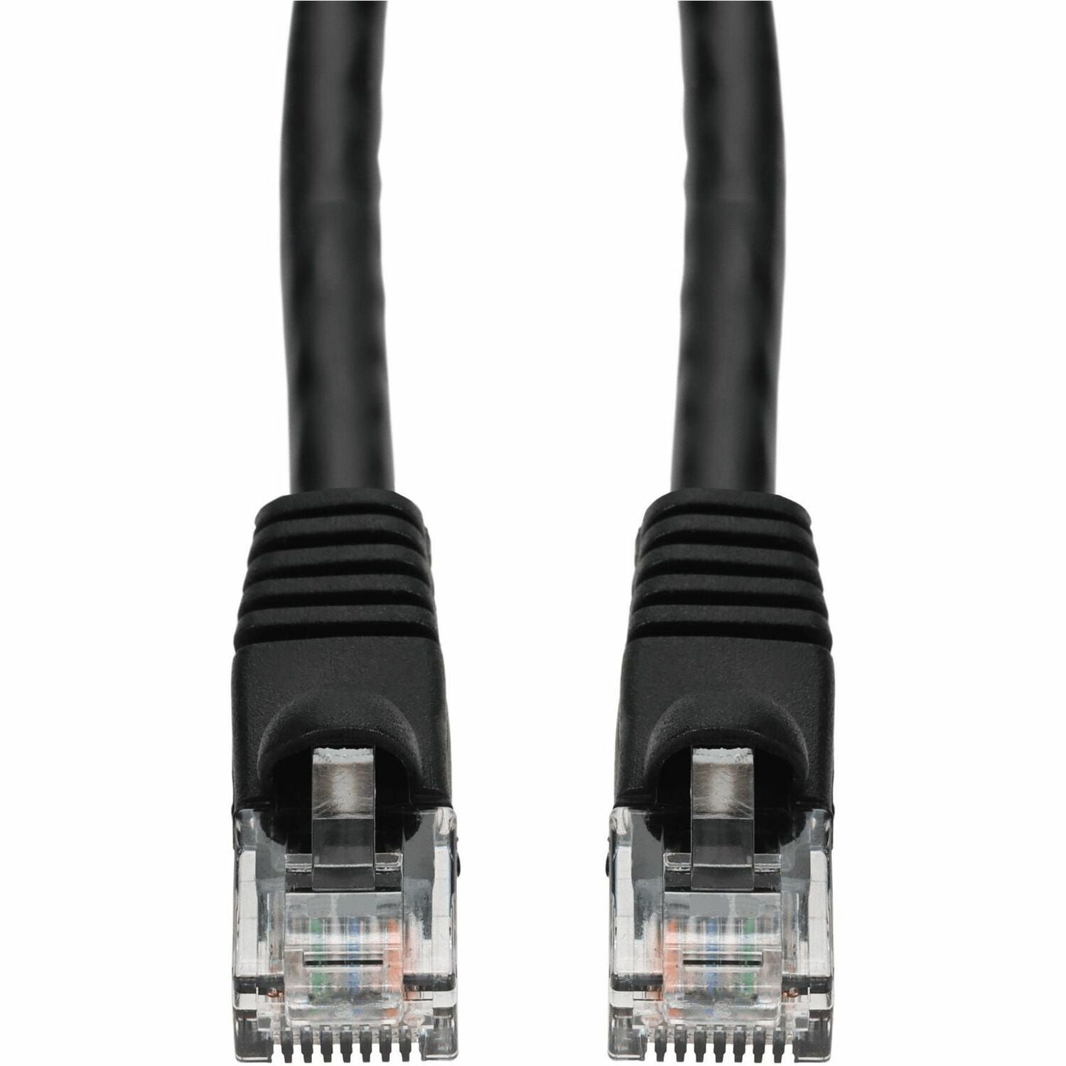 AddOn 2ft Black CAT 6A PVC Ethernet Cable Snagless Bubble Boot RJ-45 M/M - ADD-2FCAT6A-BK