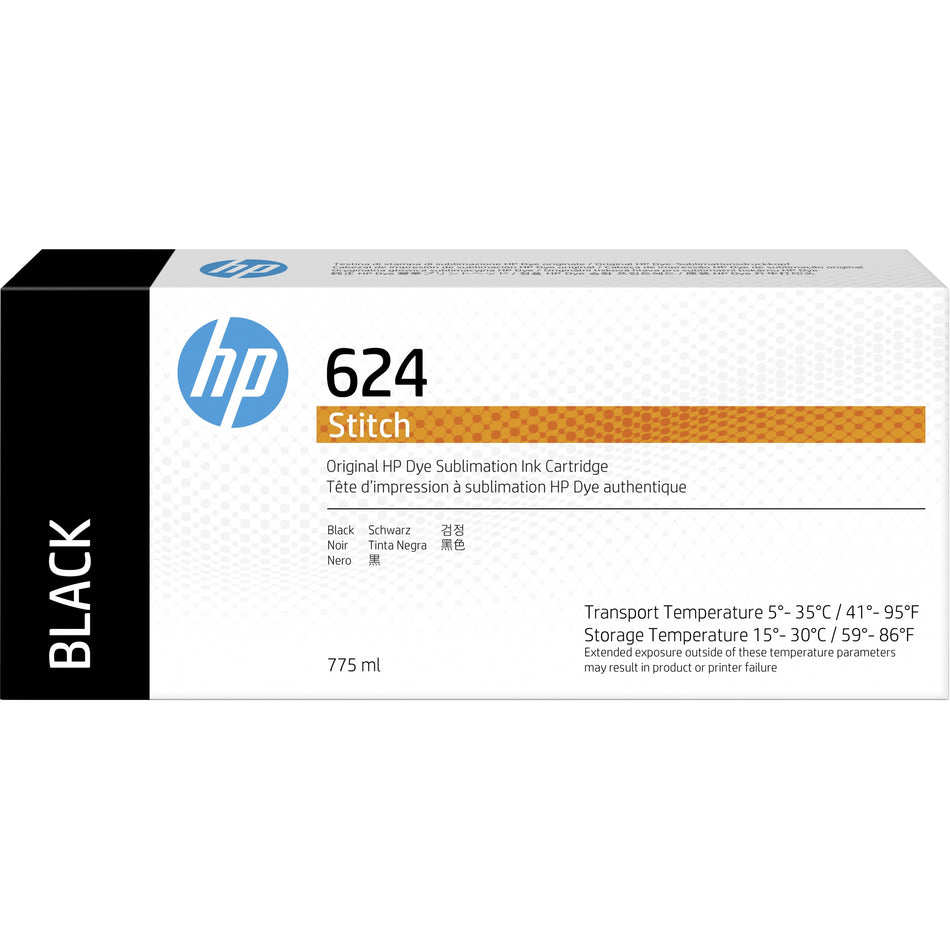HP 624 Original Inkjet Ink Cartridge - Black Pack - 2LL53A