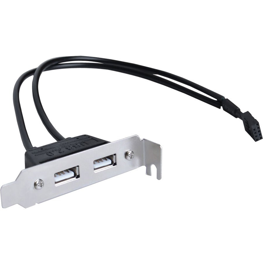 SIIG 2-Port USB 2.0 Low Profile Extension Bracket - CB-US0S11-S1