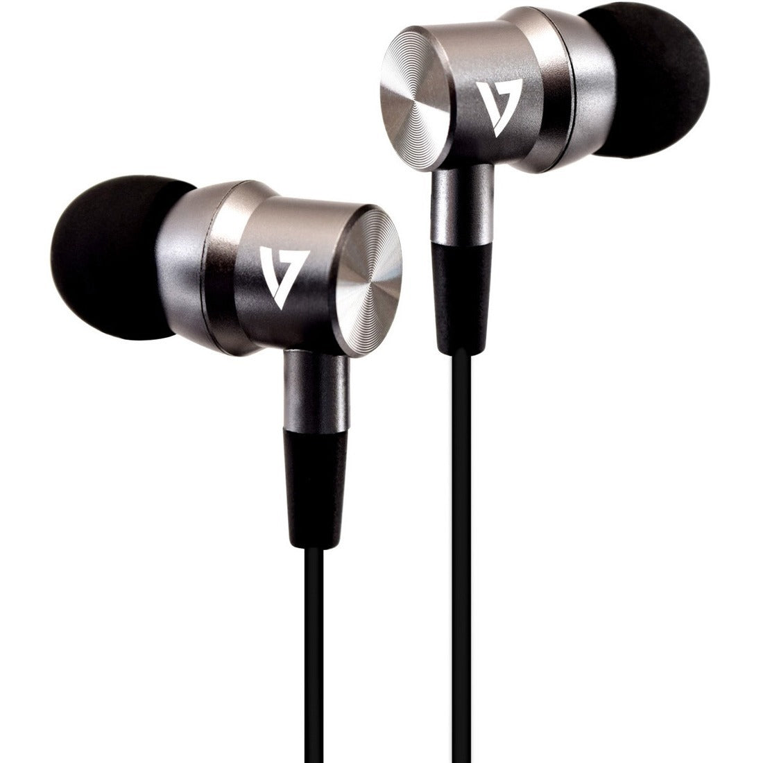 V7 Noise Isolating Stereo Earbuds with Microphone - HA111-3NB