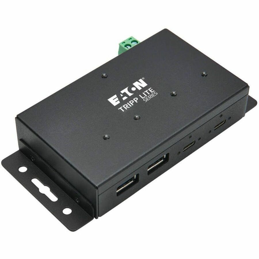 Eaton Tripp Lite Series Industrial 4-Port USB-C Hub - USB 3.x Gen 2 (10Gbps), 2x USB-A & 2x USB-C Ports, 15 kV ESD Immunity - U460-2A2C-IND
