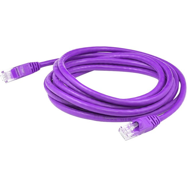 AddOn 7ft RJ-45 (Male) to RJ-45 (Male) Straight Purple Cat6 UTP PVC Copper Patch Cable - ADD-7FCAT6-PE