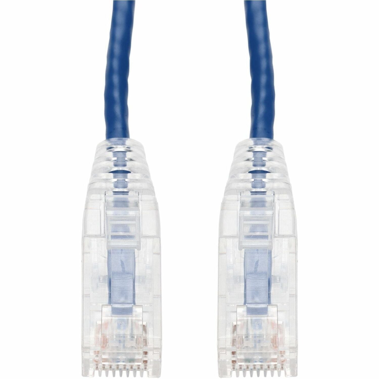 AddOn 12ft Blue CAT 6 Slim PVC Ethernet Cable Snagless Clear-Claw RJ-45 M/M - ADD-12FSLCAT6-BE
