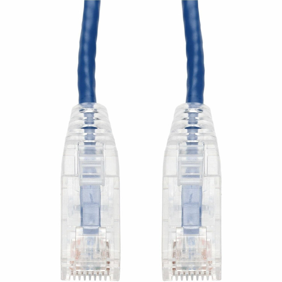 AddOn 14ft Blue CAT 6 Slim PVC Ethernet Cable Snagless Clear-Claw RJ-45 M/M - ADD-14FSLCAT6-BE