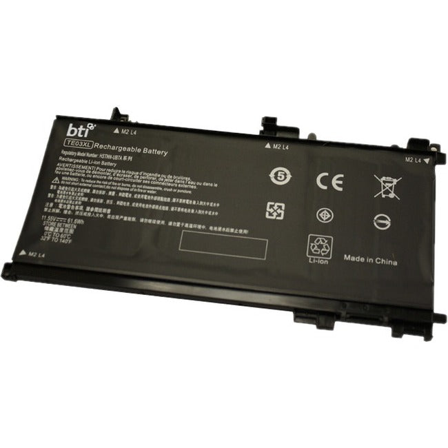 BTI TE03XL-BTI 11.55V 61.6WHR LI-ION BATTERY 849570-541, TE03061XL, 849570-542, TE03XL, 849570-543, 849910-850 OMEN 15-AX002LA, 15-AX013TX, 15-AX017TX, 15-AX020TX, 15-AX023TX, 15-AX027TX, 15-AX031TX, 15-AX034TX, 15-AX039NR, 15-AX043TX, 15-AX049TX, 15-AX103TX, PAVILION 14-AL016TX, 15-BC004TX, 15-BC008TX, 15-BC011TX, 15-BC014TX, 15-BC018CA, 15-BC020TX, 15-BC024TX, 15-BC028TX, 15-BC032TX, 15-BC036TX, 15-BC040TX, 15-BC044TX, 15-BC060NR - TE03XL-BTI