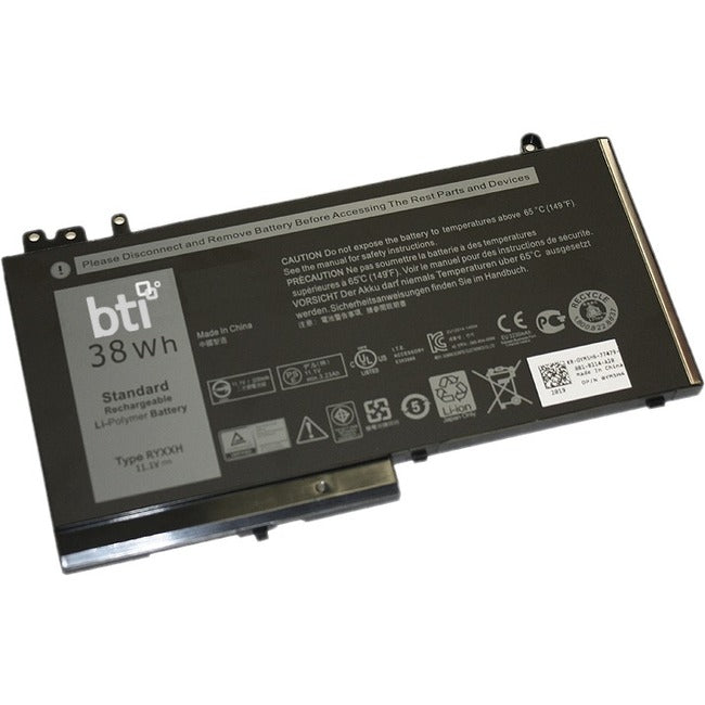BTI RYXXH-BTI 11.1V 38WHR LI-ION BATTERY 0RYXXH, 451-BBLJ, RYXXH, 2CP9F, 5TFCY, TNMFF, 451-BBJR, 9P4D2, VYXTW, 451-BBLH, R5MD0, YD8XC LATITUDE 11 (3150), LATITUDE 11 (3160), LATITUDE 11 3150, LATITUDE E5240, LATITUDE E5250 - RYXXH-BTI