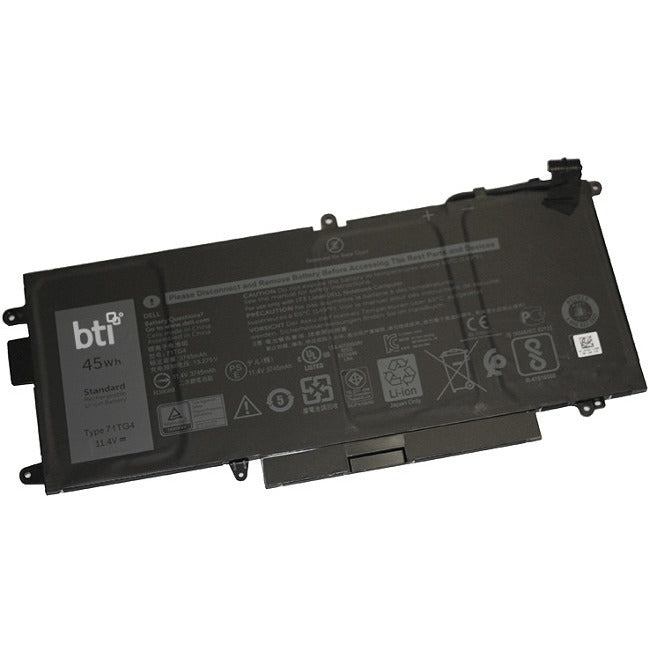 BTI 71TG4-BTI 11.4V 45WHR LI-ION BATTERY 71TG4, CFX97, X49C1 LATITUDE 5289, LATITUDE 7389, LATITUDE 7390 2-IN-1 - 71TG4-BTI