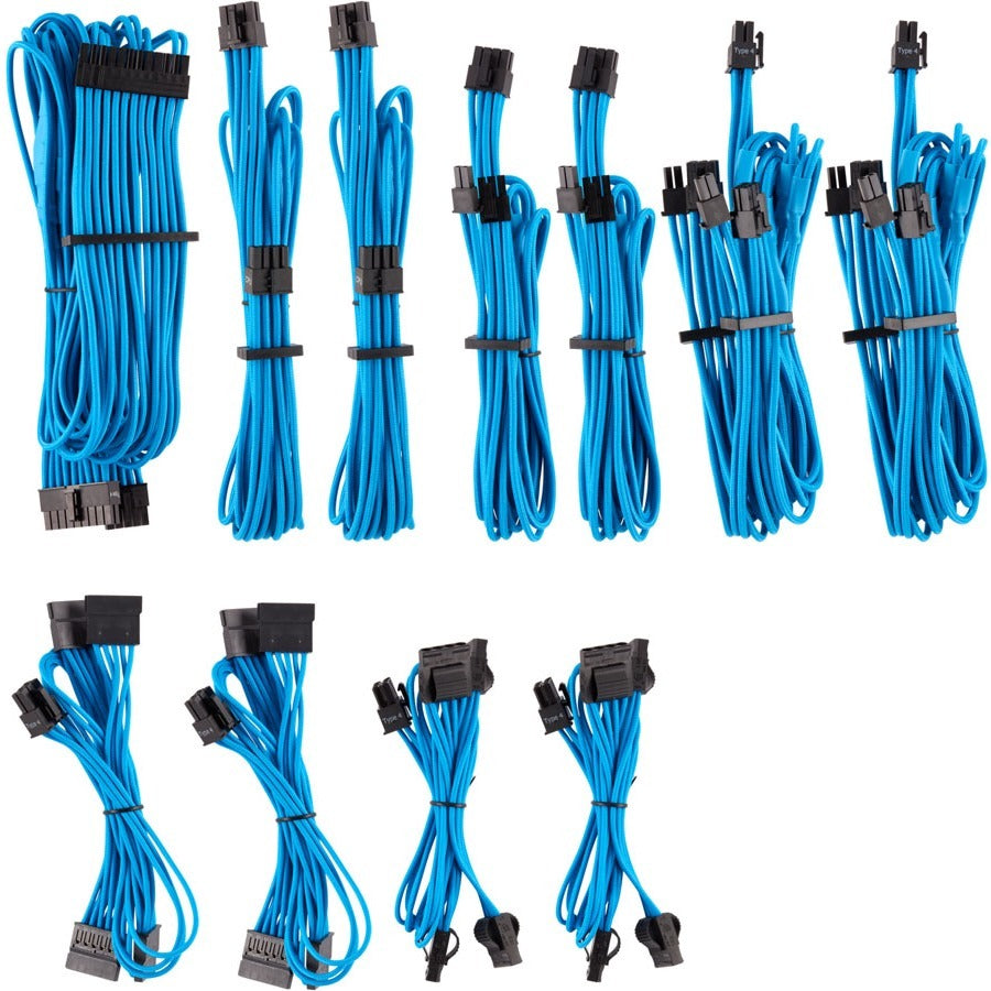 Corsair Premium Individually Sleeved PSU Cables Pro Kit Type 4 Gen 4 - Blue - CP-8920225