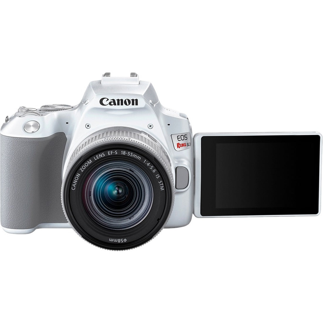 Canon EOS Rebel SL3 24.1 Megapixel Digital SLR Camera with Lens - 0.71" - 2.17" - White - 3457C001