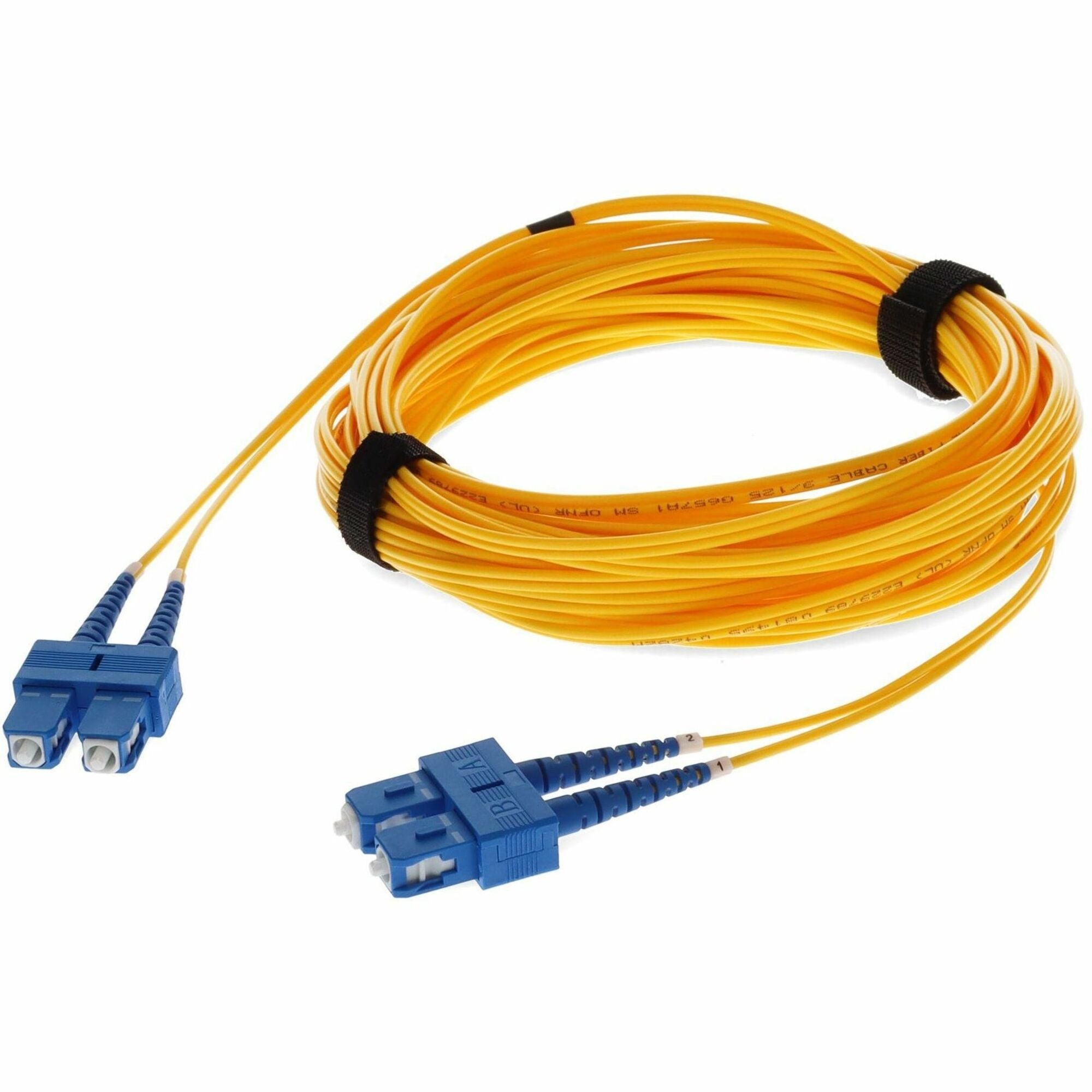 AddOn 5m SC (Male) to SC (Male) Yellow OS2 Duplex Fiber TAA Compliant OFNR (Riser-Rated) Patch Cable - ADD-SC-SC-5M9SMF-TAA