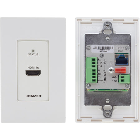 Kramer US-D-size Wall-Plate Transmitter with White & Black Decora Design Frame Sets - 50-805180195