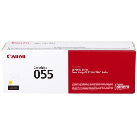 Canon 055 Original Laser Toner Cartridge - Yellow - 1 Pack - 3013C001
