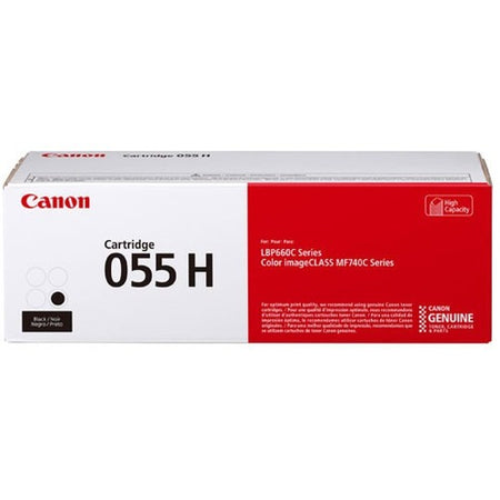 Canon 055 Original High Yield Laser Toner Cartridge - Black - 1 Pack - 3020C001