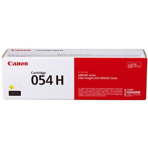 Canon 054H Original High Yield Laser Toner Cartridge - Yellow Pack - 3025C001