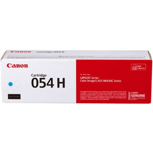 Canon 054H Original High Yield Laser Toner Cartridge - Cyan - 1 Pack - 3027C001