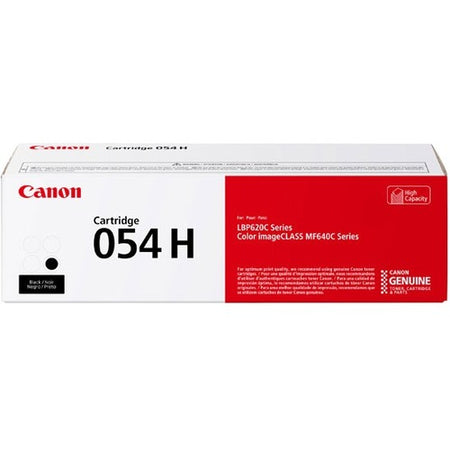 Canon 054H Original High Yield Laser Toner Cartridge - Black - 1 Pack - 3028C001