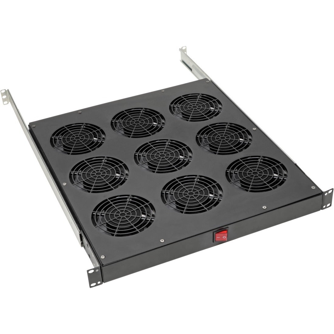 Tripp Lite by Eaton Fan Tray for 19 in. Racks - 1U 9 120V High-Performance Fans 864 CFM C14 Inlet - SRFANTRAY9