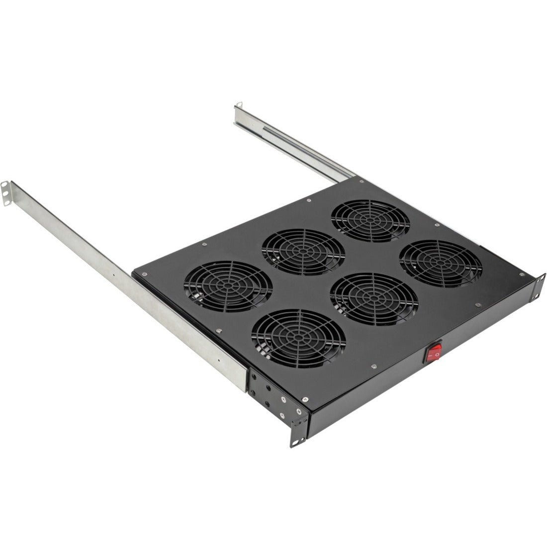 Tripp Lite by Eaton Fan Tray for 19 in. Racks - 1U, 6 120V High-Performance Fans, 576 CFM, C14 Inlet - SRFANTRAY6