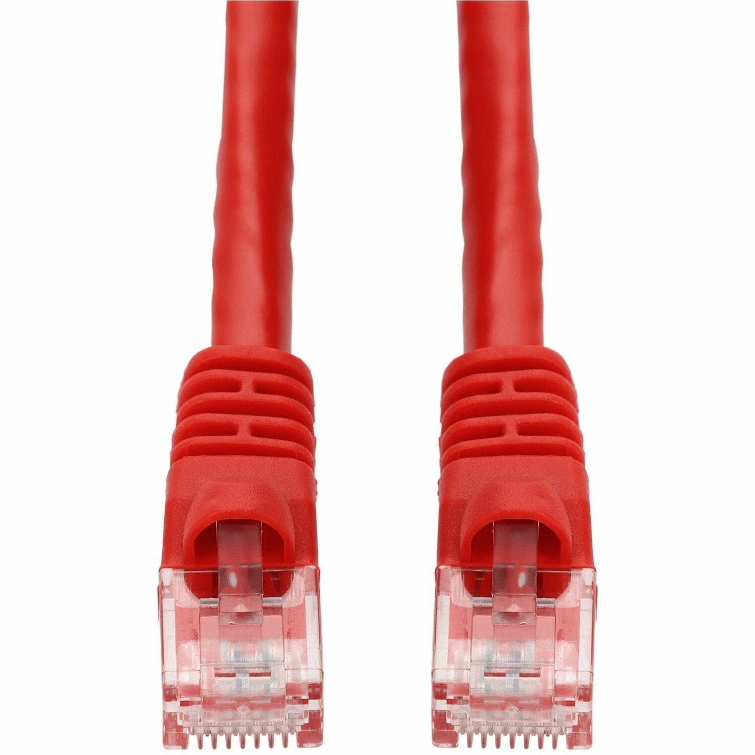 AddOn 2ft Red CAT 6 PVC Ethernet Cable Snagless Bubble Boot RJ-45 M/M - ADD-2FCAT6-RD