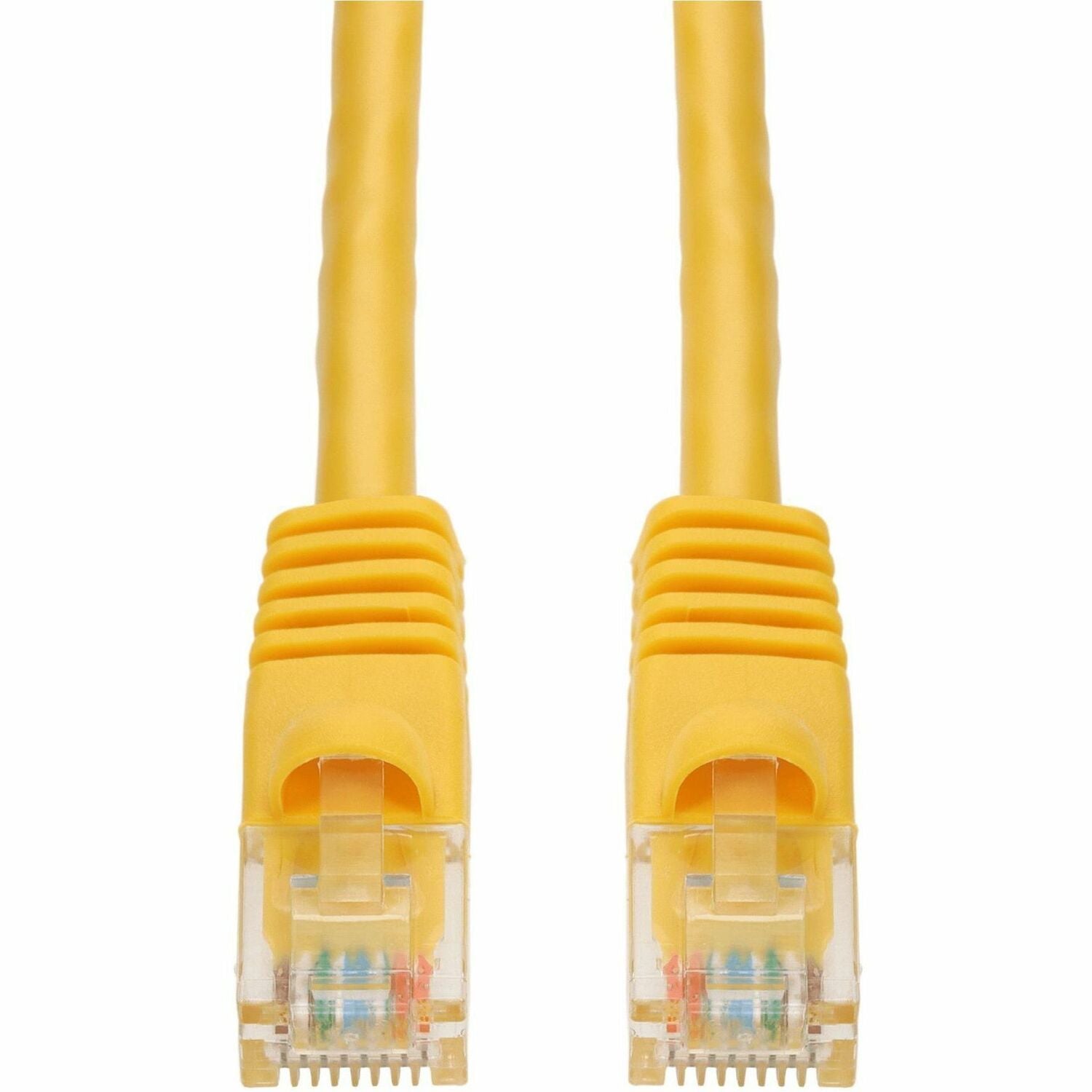 AddOn 15ft Yellow CAT 6 PVC Ethernet Cable Snagless Bubble Boot RJ-45 M/M - ADD-15FCAT6-YW