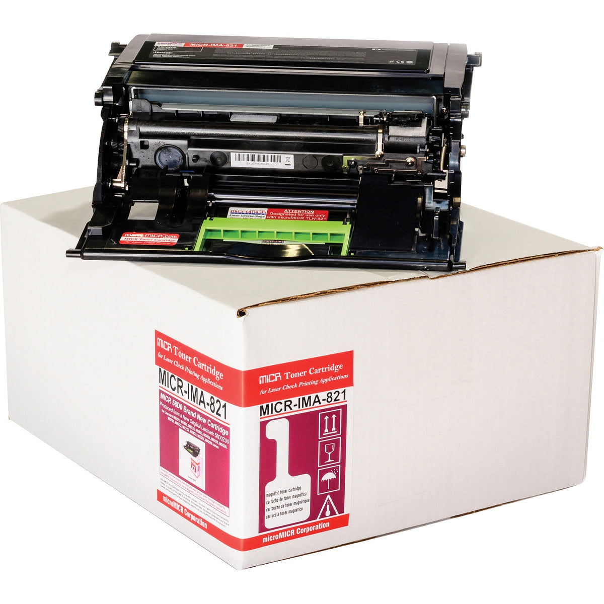 microMICR MICR Laser Toner Cartridge 58D0Z00 - Black - 1 Each - MICR-IMA-821