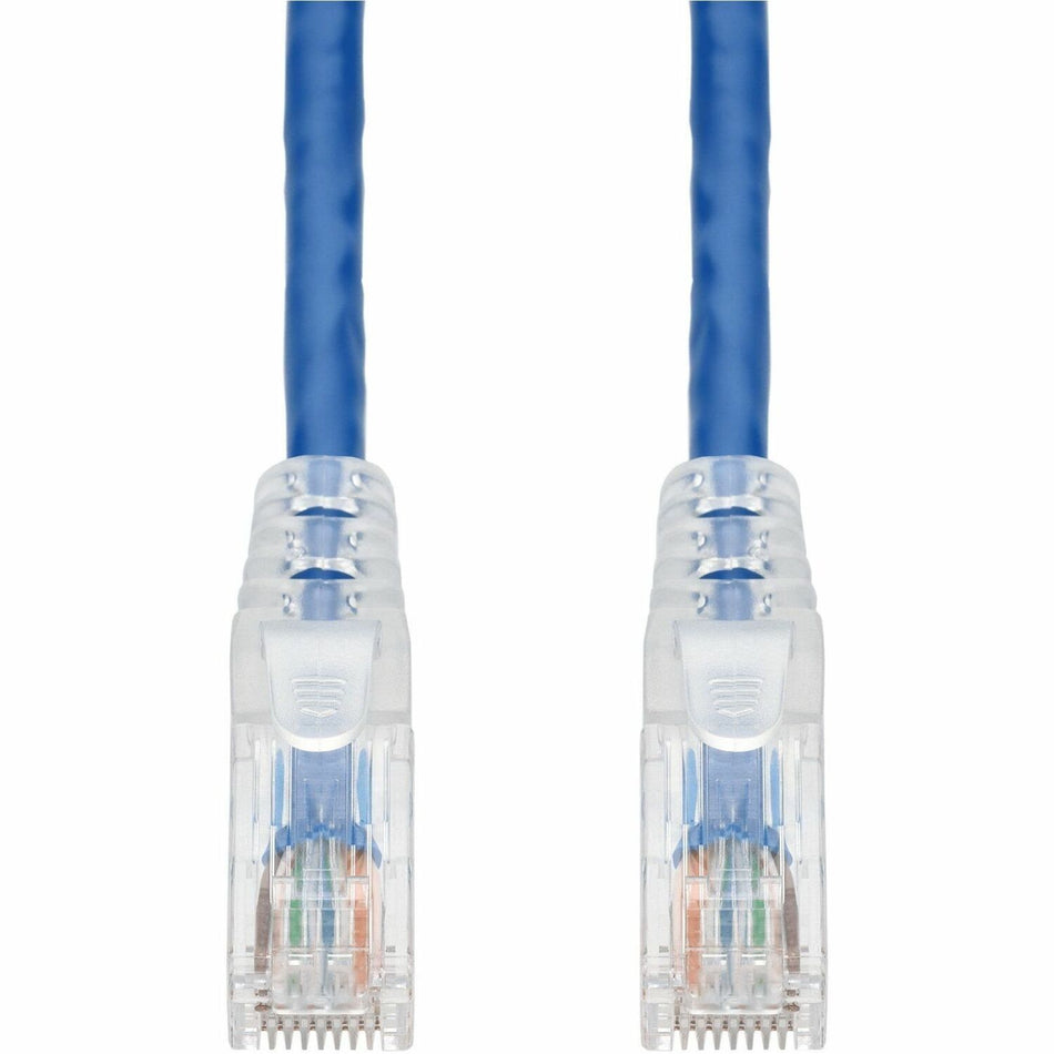 AddOn 7ft Blue CAT 6 PVC Ethernet Cable Snagless Easy Clear Boot TAA RJ-45 M/M - ADD-7FCAT6-BE-TAA