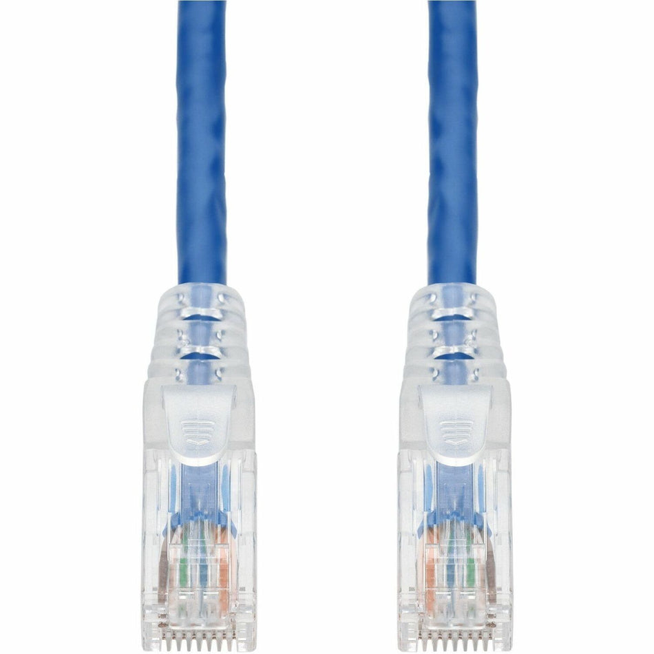 AddOn 15ft Blue CAT 6 PVC Ethernet Cable Snagless Easy Clear Boot TAA RJ-45 M/M - ADD-15FCAT6-BE-TAA