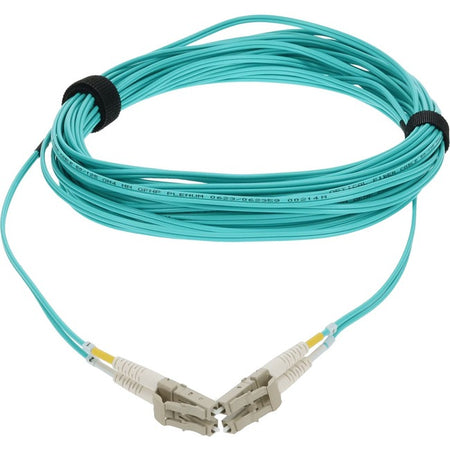 AddOn 8m LC (Male) to LC (Male) Straight Aqua OM4 Duplex Plenum Fiber Patch Cable - ADD-LC-LC-8M5OM4P