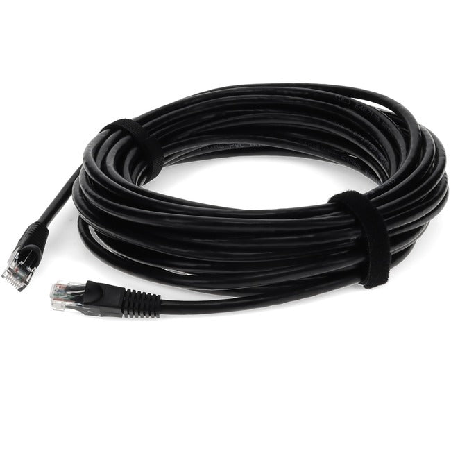 AddOn 35ft RJ-45 (Male) to RJ-45 (Male) Straight Black Cat6 UTP PVC Copper Patch Cable - ADD-35FCAT6-BK