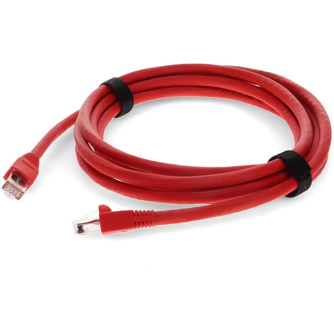 AddOn 4ft RJ-45 (Male) to RJ-45 (Male) Straight Red Cat6A UTP PVC Copper Patch Cable - ADD-4FCAT6A-RD