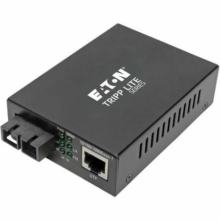 Tripp Lite by Eaton Gigabit Multimode Fiber to Ethernet Media Converter POE+ - 10/100/1000 SC 850 nm 550M (1804.46 ft.) - N785-P01-SC-MM1