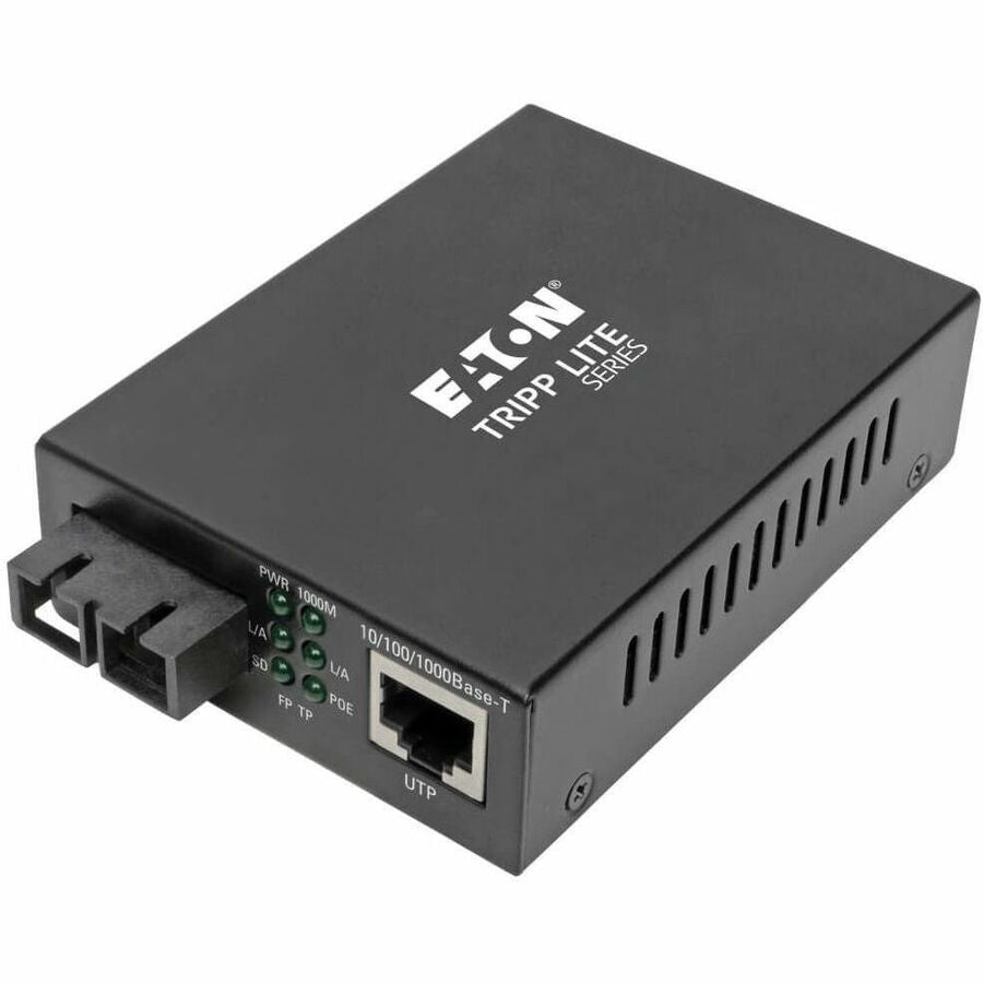 Tripp Lite by Eaton Gigabit Multimode Fiber to Ethernet Media Converter POE+ - 10/100/1000 SC 1310 nm 2 km (1.2 mi.) - N785-P01-SC-MM2