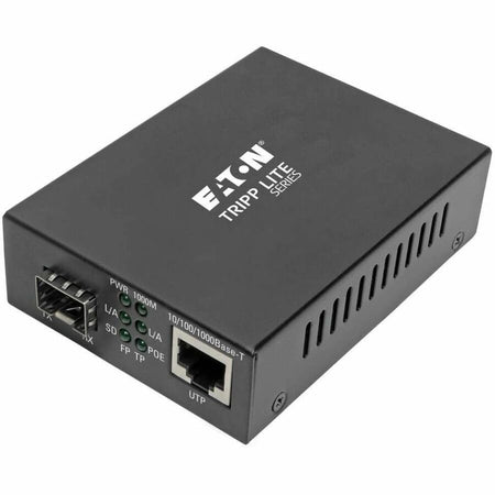 Eaton Tripp Lite Series Gigabit SFP Fiber to Ethernet Media Converter, POE+ - 10/100/1000 Mbps - N785-P01-SFP